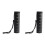 2X Weekly Travel Stackable Pill Organizer, Metal Pill Case 7-Day Waterproof Pill Container Black 1