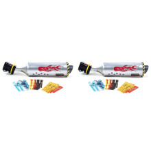 2X Bike Turbo Exhaust Pipe,Bicycle Sound System,Turbo Spoke Modification,Sturdy Design,High Performance