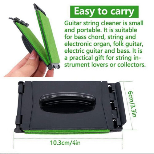 3X Fingerboard Cleaner, String Cleaner Guitars, String Scrubber, Guitar String Cleaner, String Cleaner and Care Tool 2