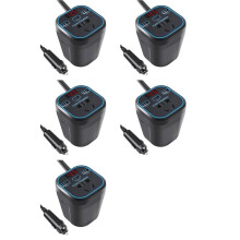 5X Billaddare Inverter Power Inverter 12V 24V Till 220V AC Converter Biladapter Stickkontakt