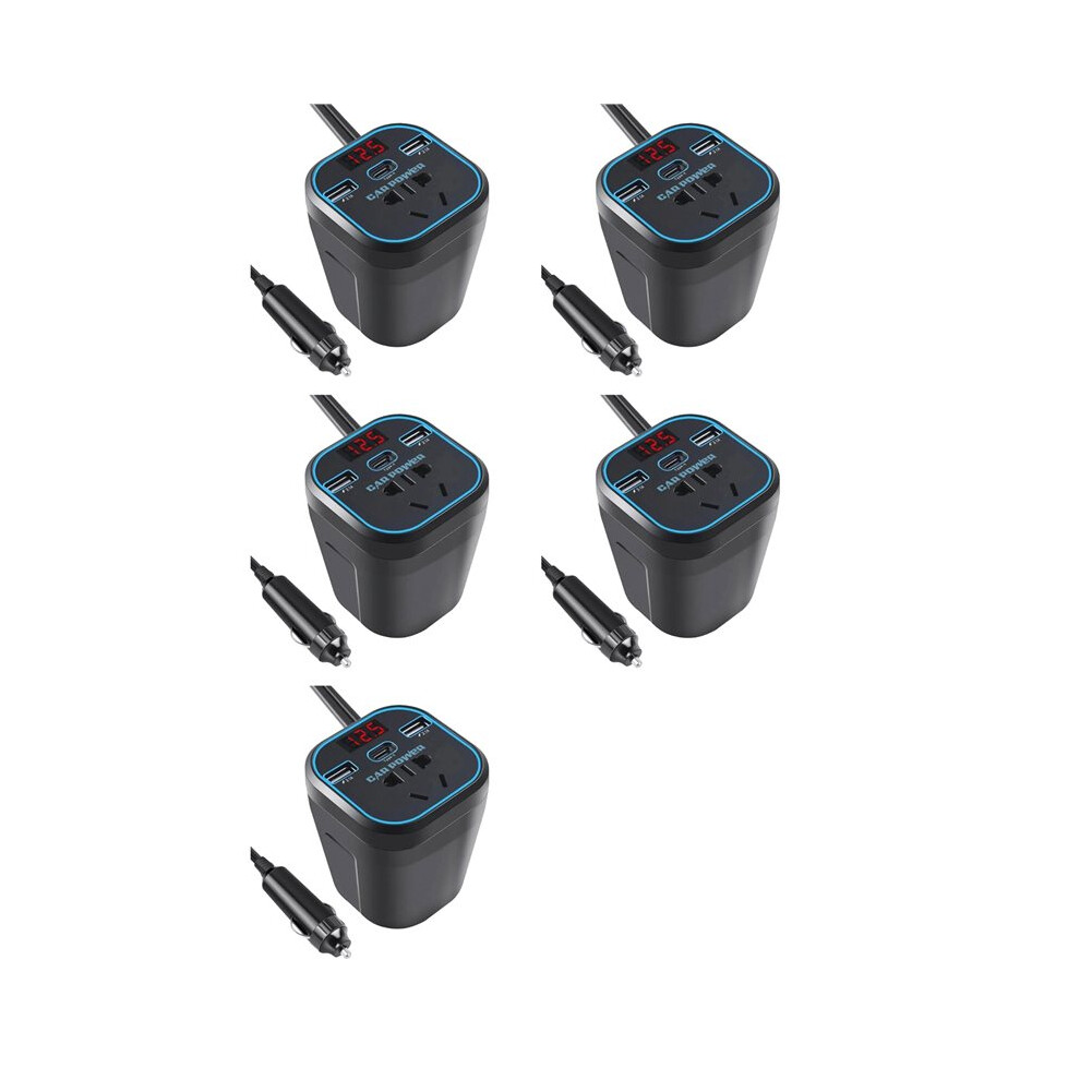 5X Car Charger Inverter Power Inverter 12V 24V To 220V Ac Converter Car Adapter Plug Socket 6032999270724