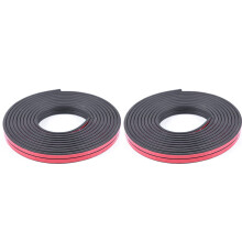2X Universal 5M B Type Car Door  Trim Rubber Seal Strip Anti-Dust Weatherstrip