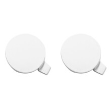 2X Car White Front Bumper Tow Hook Cap Cover Fit for Model 3 2017-2021 ABS 1Pcs