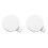 2X Car White Front Bumper Tow Hook Cap Cover Fit for  Model 3 2017-2021 ABS 1Pcs 1