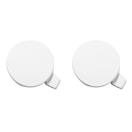 2X Car White Front Bumper Tow Hook Cap Cover Fit for  Model 3 2017-2021 ABS 1Pcs