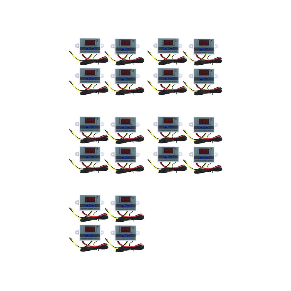 20Pcs 220V Ac Digital Led Temperature Controller Xh-W3001 For Incubator Cooling Heating Thermostat Ntc Sensor 6033968590287