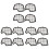 12Pcs Motor Filter Replacement Protection Replacement Filter for Vacuum Cleaner for  Kobold VK140 VK150 1