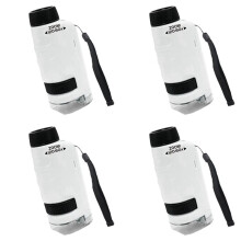 4X Minilabsters Miniscope Kids, Labsters Portable Microscope, Labsters Portable Microscope (Biały)