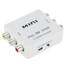 2X Convertitore di Sistema TV Bidirezionale PAL NTSC Commutatore da PAL un NTSC Connessione Composita TV Bidirezionale da NTSC un PAL