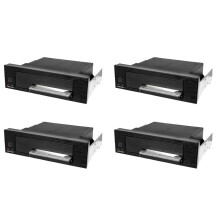 4X Rack Mobile Universel RemplaçAble à Chaud pour SSD/HDD 2,5 Pouces ou 3,5 Pouces, BoîTier de Fond de Panier de Disque Dur Interne Sans Plateau