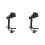 2X Snare Percussie Clip Zwarte Drum Microfoon Microfoon Rand Klem Houder Drum Accessoires 1