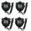 4X Digital Sports Stopwatch, 10Lap /Split Memory Stopwatch Count Down Timer, Large Display Waterproof 12/24 Hour Clock 1