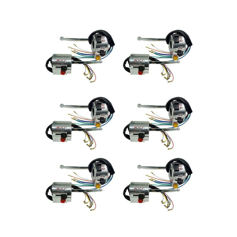 6 Set 7/8 Inch 22Mm Handlebar Assembly Horn High/Low Turn Signal Control For Jialing Jh70 Jh90 6031386915088