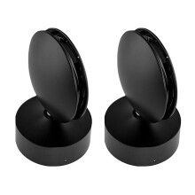 2X Lâmpada LED 6W 360 Graus LED para Peitoril da Janela, Moldura da Porta, Luz de Parede para Quarto, Corredor, Corredor, Barra, , Preta, Luz