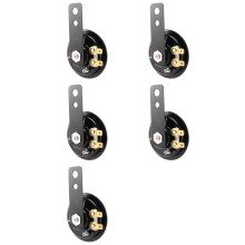 5X Klaxon Électrique de Montage Noir 6V pour Véhicule de Camion de Moto de Voiture