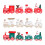 Wooden Christmas Train Ornament Set3pcs 1