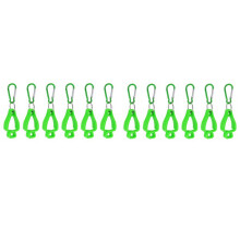 24X Glove Clips for Work Glove Holders Glove Belt Clip with Metal Carabiners for Construction Worker Guard Labor(Green)