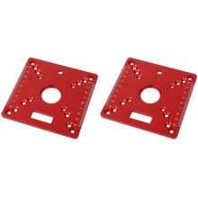 2X Placa de Inserção de Mesa de Roteador, Placa Giratória de Bancada Quadrada para Carpintaria, Mesa de Gravação Multifuncional