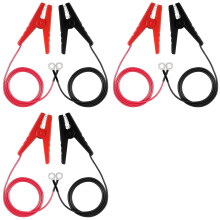 Alligator Clips Booster Jumper Cable 3FT/90cm Automotive Battery Jumper Cables for Car Battery Charging Charger ,6PCS