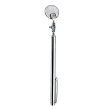 Miroir D'Inspection de Poche Télescopique Circulaire, Diamètre 30 mm, Longueur de Poignée Étendue de 4-1/2 Pouces à 18 Pouces (Paquet de 4)