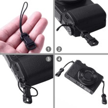 16 Stück Schnellverschluss-Kameragurt QD-Schlaufen-Anschlussadapter Kamera-Schnellverschluss-Clip für Digitalkameras, Ferngläser