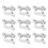 Electric Fence Insulators ABS3.2cm Aperture50pcs 2