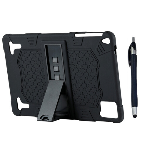 3 Set 10.1 Inch Tablet Case Silicone Case Tablet Stand Universal Tablet Case Adjustable Stand with Capacitive Pen 1