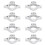 Electric Fence Insulators ABS3.2cm Aperture50pcs 6