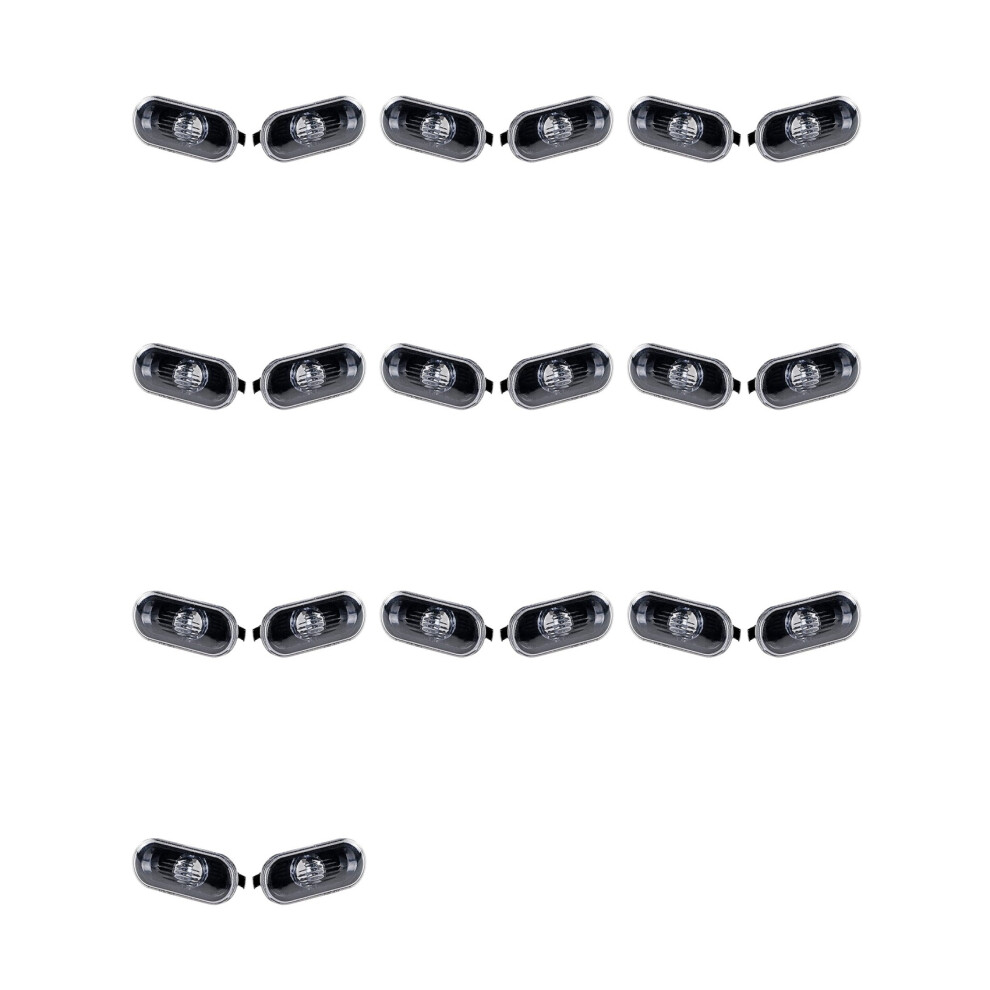20Pcs Car Side Turn Signal Warning Lamp Cover For Mk4 Bora,B5/B5.5 ,Beetle Light/Black 6033949665416