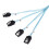 5X SAS Cable  Cable High Speed 6Gbps 4 /Set High Quality for Server 0.5 Meter 7