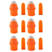 6X Jardinage Silicone Couteau de Pouce avec Manches pour les Doigts Sans Poussière Ni Poudre Couteau de Pouce le Cueilleur pour les Fruits Vege-L