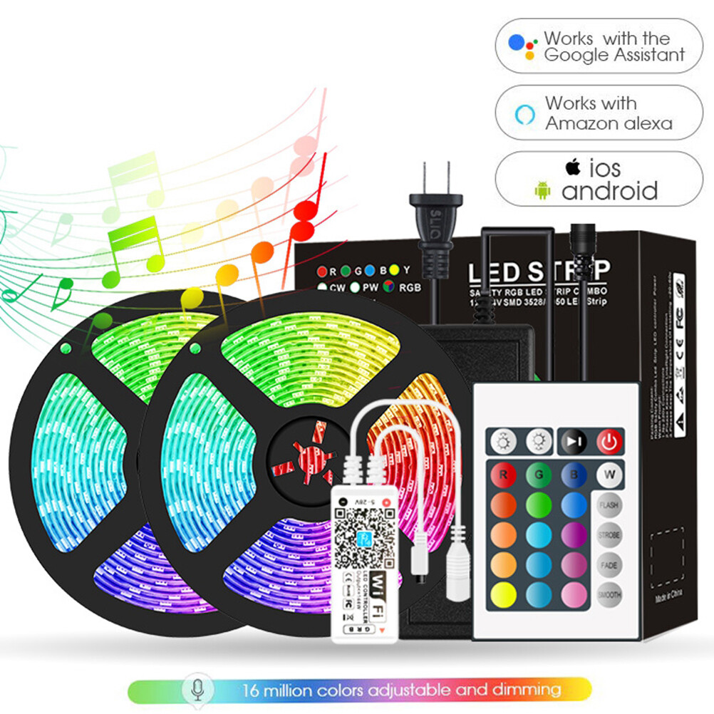 Bande LED RGB WiFi de 10 m à intensité variable on OnBuy