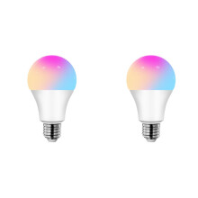 2X Bombilla LED Tuya con y Wifi, 220-240 V, 15 W, E27, Regulable, Compatible con Control por Voz, Iluminación para Decoración del Hogar