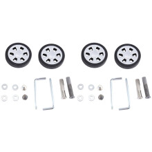 Conjunto de 4 Rodas de Reposição para Mala de Bagagem 55X12Mm, Kit de Reparo de Rolamentos de Rodas Giratórias de Poliuretano para Mala de Bagagem
