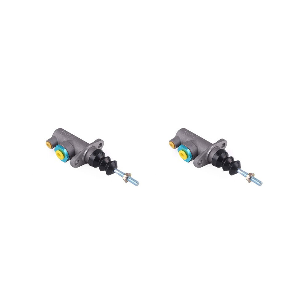 2X Brake Clutch Master Cylinder 0.625 Hole Thread Bar Remote For Hydraulic Handbrake M8 4711711582438