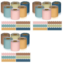 18 Rolls 196.8 Ft Color Classroom Borders for Bulletin Board Scalloped Bulletin Board for Classroom Bulletin Board Decor