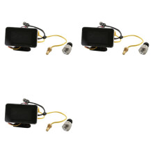 3X 3 In1 LCD Car Digital Gauge Voltmeter/Oil Pressure/Water Temp 12-24V Universal