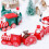 Wooden Christmas Train Ornament Set3pcs 2