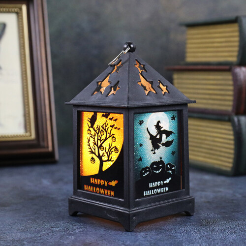 Halloween LED Lantern6.5x6.5x12.5cm Eco PVC 2