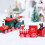 Wooden Christmas Train Ornament Set3pcs 3