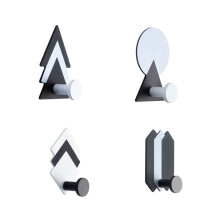 4er-Pack geometrische Metallwandhaken