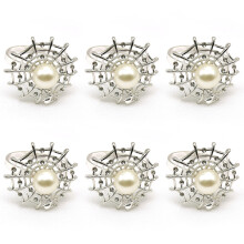 Alloy Napkin Rings6-Pack Silver4.3cm