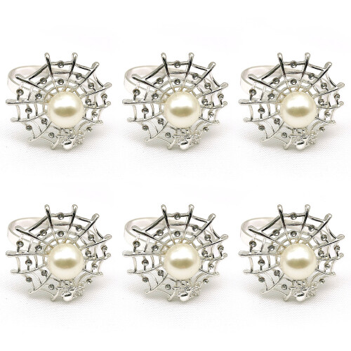 Alloy Napkin Rings6-Pack Silver4.3cm
