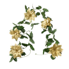 Elegante ghirlanda luminosa festiva per decorazioni interne ed esterne, alimentata a batteria per garantire praticità e flessibilità, adatta ad