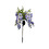 Lampada solare da giardino a forma di glicine, 74 cm, viola e rosa 1