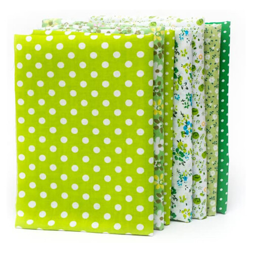 7-Piece Assorted Cotton Fat Quarters for Sewing