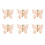 Butterfly Napkin Rings Alloy Silver Gold6-Pack 1