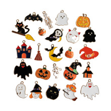 48-Piece Halloween Charms Alloy DIY Jewelry Making