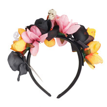 Spindelblommahårband Flerfärgat tyg 19x19cm