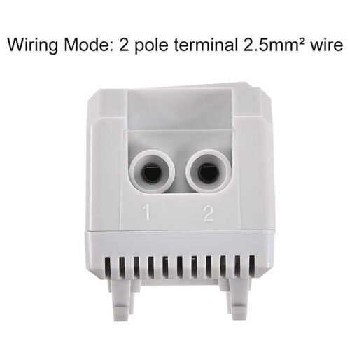 3X Mechanical Thermostat, KTO011 0-60Celsius Adjustable Compact Normally Close(N.C) Temperature Controller ,Red 1